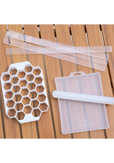 Reedark Ev Mutfakları İçin Hamur Bölücü - Dolgulu Hamurları Eşit Bölme, Kesme Ve Şekillendirme Aleti Beyaz Diğer