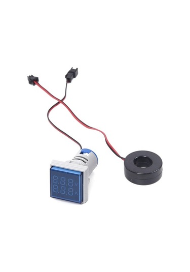 Besthome1 Çift Gösterimli Led Voltaj Akım Ölçer Ac 60-500v 0-100a Kompakt Mavi Ekran Profesyonel Ölçüm Cihazı