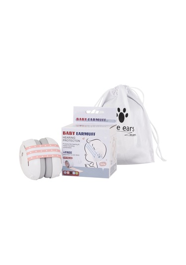 Sones Kafa Bandı Tipi Uyku Ses Geçirmez Gürültü Geçirmez Bebek Kulaklıkları Beyaz+pembe