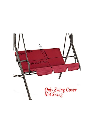 3 Kişilik Sandalye Kılıfı Kırmızı 150 150 10cm Kırmızı Çok Renkli