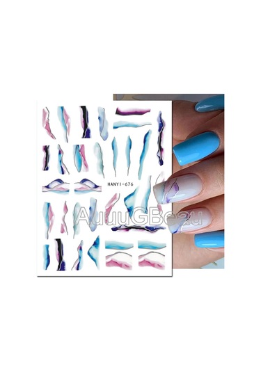 3d Nail Art Kaydırıcılar Çıkartmalar Geometrik Çizgiler İngilizce Kelimeler Siyah Harfler Mermer Çıkartmaları Tırnak Dekorasyon Manikür Için Tozlu Şarap Chına