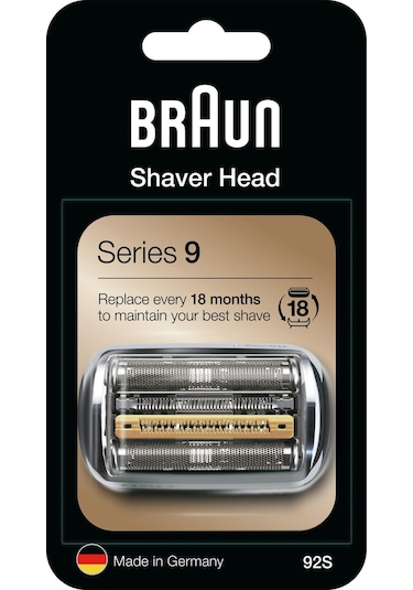 Braun 9 Serisi Tıraş Makinesi Yedek Başlığı 92S Gümüş
