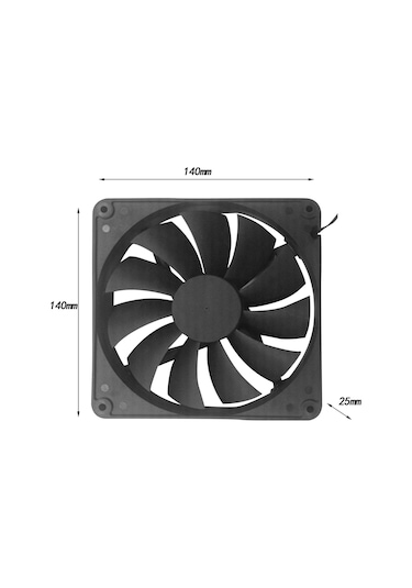 Suntek 12v 24v Fan Multiuse Doğru Akım Havalandırma Fanı 140x40x25cm
