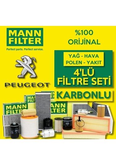 Peugeot 2008 1.6 E-Hdi Mann Filtre Bakım Seti 2013-Sonrası (495584996)