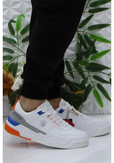 Lumberjack Bavıara Beyaz Turuncu Rahat Ürün Sneaker Erkek Ayakkabı 001