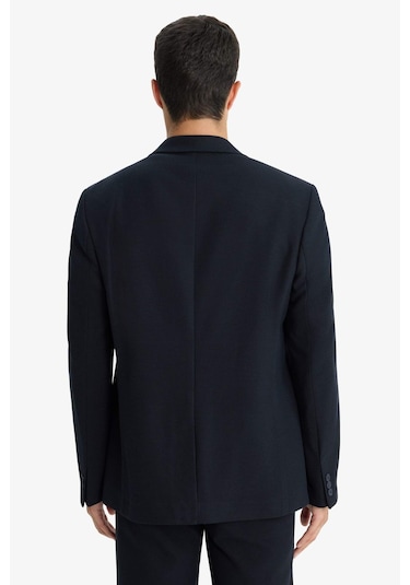 Defacto Modern Fit Düğmeli Cepli Blazer Ceket F2347ax25aunv163 Lacivert