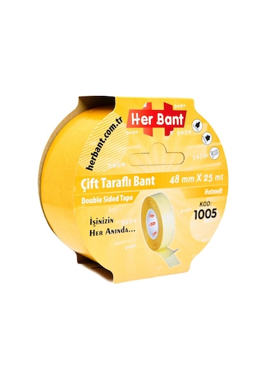48mmx25mt Çift Taraflı Band Slim İnce Bant Pp-hotmelt Yüksek Kalite
