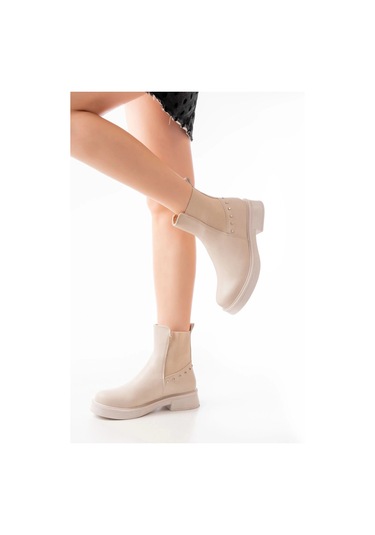 02-2005 Bej Lastikli Günlük Kadın Bot Çok Renkli