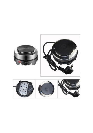 Prestigegoods 500w Mini Kahve Isıtma Fırını, Süt Ve Su İçin, Siyah, Kısa Ve Pratik Siyah