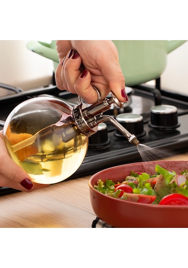 Perotti 15729 350 Ml Cam Yağlık Sirkelik Yağdanlık Şişesi Mor