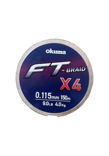 Okuma Ft-x4 Braided Line 150 Mt Grey Örgü Ip (519226275)