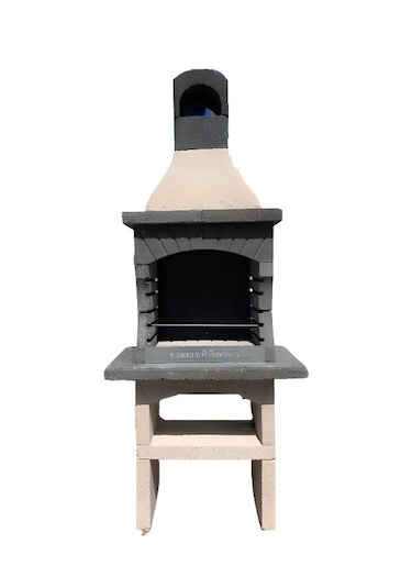 Mangal Barbekü 75 Lik Davlumbazlı Siyah Model