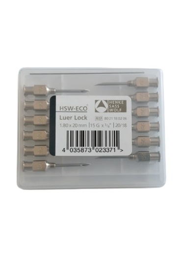 Henke - Enjektör Ucu Çelik 15g X 3/4" 1 Paket 12 Adet