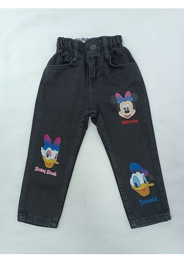 Jabber Kız Çocuk Kot Pantolon Minnie Siyah