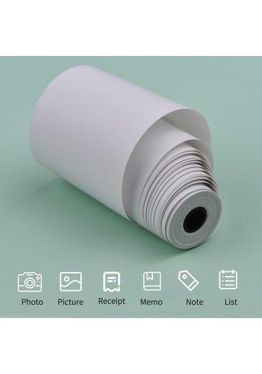 Dancemonkey 10 Adet Beyaz Termal Kağıt Rulo 57x30mm - Cep Yazıcılar İçinfotoğraf & Fiş Yazdırma