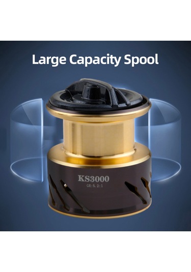 Skycity Ks Metal Gövde Uzun Atış Makinası 1000 Modelli Spinning Olta Makinesi 4+1 Bb 5.2:1 Dişli Oranı