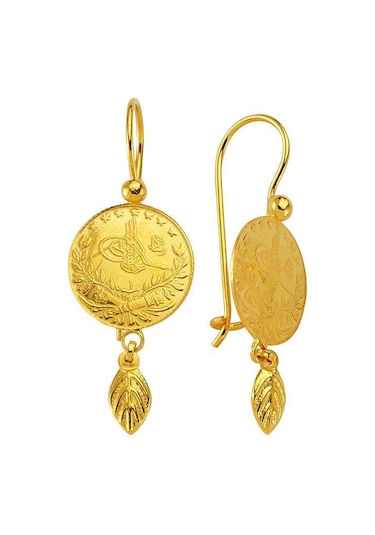 Reşat Altınlı Çiçekli Küpe 5.25 Gram 22 Ayar Altın