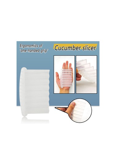 Homyl Otel Restoran Mutfağı Için Salatalık Kırışık Kesici Beyaz