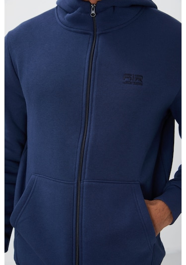 Tommy Life Hector İndigo Şardonlu Erkek Sweatshirt - 88139 Indıgo