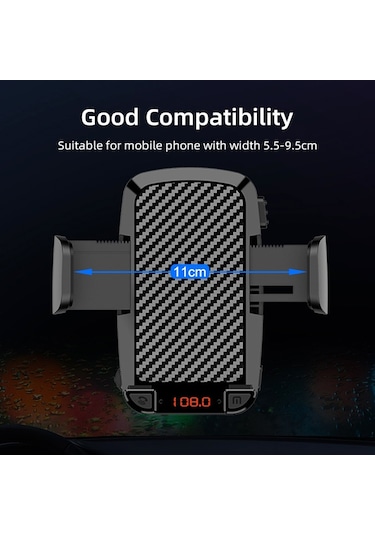 Yerçekimi Araç Montaj Hava Firar Telefon Tutucu Braketi Mp3 Çalar Fm Bluetooth Verici