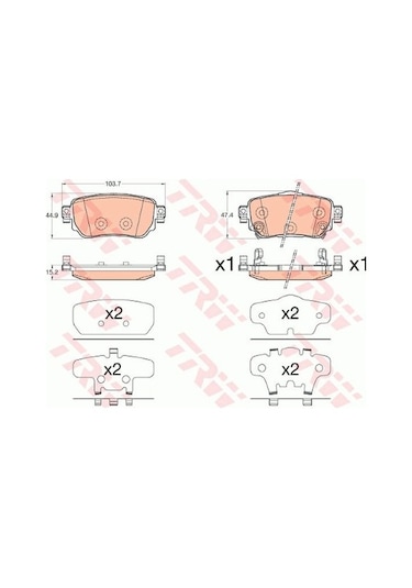 Nissan Qashqai 1.6dci 2013-2019 Trw Arka Balata Netpar25965