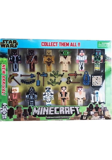 Minecraft 23 Parça Aksesuarlı Star Wars Serisi Oyuncak Minecraft