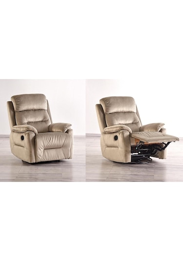 Nironyatak Multi Fonksiyonel Sallanan Dönen ve Yatan Kol Tv Baba Koltuğu Kahverengi