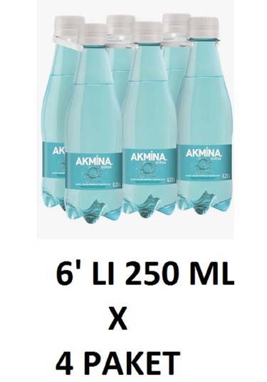 Akmina Maden Suyu Sade 250 Cc 6x4 24 Adet