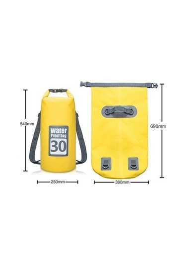 Zcjb Outdoor Su Geçirmez Kuru Çift Omuz Askılı Çanta Kuru Çuval, Kapasite: 30l Koyu Mavi Koyu Mavi