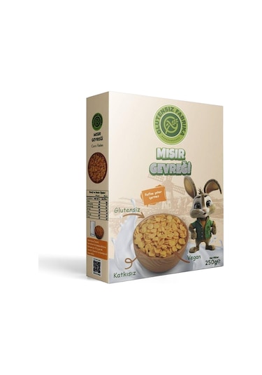 Glutensiz Fabrika Glutensiz Yerli Mısır Gevreği Cornflakes 250 G
