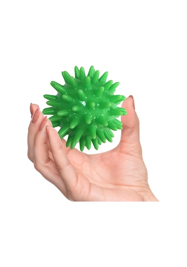 Suntek Spike Masaj Topu Egzersiz Ayak Geri El Avuç İçi Yeşil Dikenli Masaj Topu Yeşil