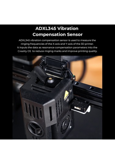 Honmex Creality Adxl345 Titreşim Telafi Sensörü - Doğru Algılama Kontrolü, Titreşim Çizgilerini Azaltır Ender-3 V3 Ke İçin Siyah