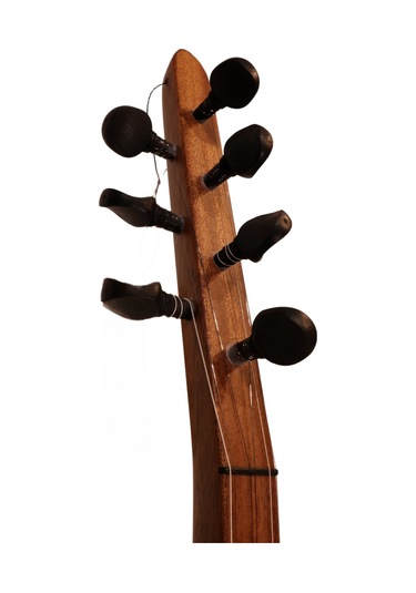 Telli Çalgı Yapım Uzun Sap Sade Model Yaprak 42,5 Tekne Karaağaç Bağlama