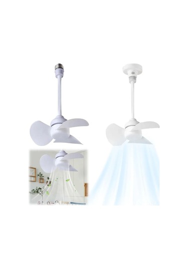 Honmex Led Mini Tavan Fanı - 6 İnçli Abs Metal Konstrüksiyonu, Soğuk Beyaz Işık, Ev Ofis İçin Çift Fonksiyonlu Soğutma Ve Aydınlatma