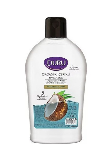 Duru Sıvı Sabun 1500 Ml X 3 Lü Karma Paket Zeytinyağı-hind.cevizi-kiraz