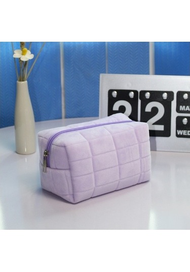 Büyük Kapasiteli Şık Ve Pratik Öğrenciler İçin Krem Rengi Kalem Kutusu, Okul Çantası, Yüksek Kaliteli Kalemlik, Fonksiyonel Ve Dayanıklı Kırtasiye Organizeri Mor