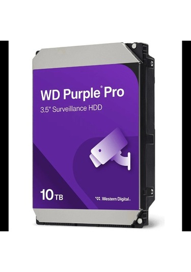 Wd Purple Wd102purp 3,5" 10tb 256mb, 7200 Rpm, 7/24 Güvenlik Hdd Türkiye Distribütörü Garantili