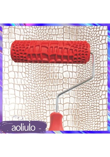 Dofolink 7 İnç Krokodil Desenli Rulo, Duvar Textürü Oluşturucu, Gips Ve Sanat Boya Aracı