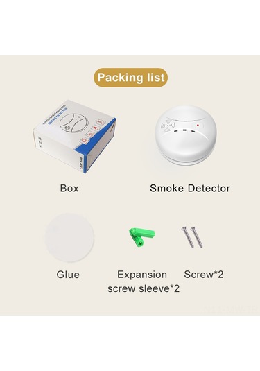 Moveevo Akıllı Duman Algılayıcı, Ev Ve Ticari Kullanıma Uygun, 85db Sesli Alarm, 1 Yıl Pil Ömrü, Kolay Kurulum, Yangın Uyarıcısı