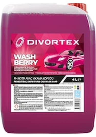 Divortex Wash & Berry Ph Nötr Yıkama Şampuanı 4kg