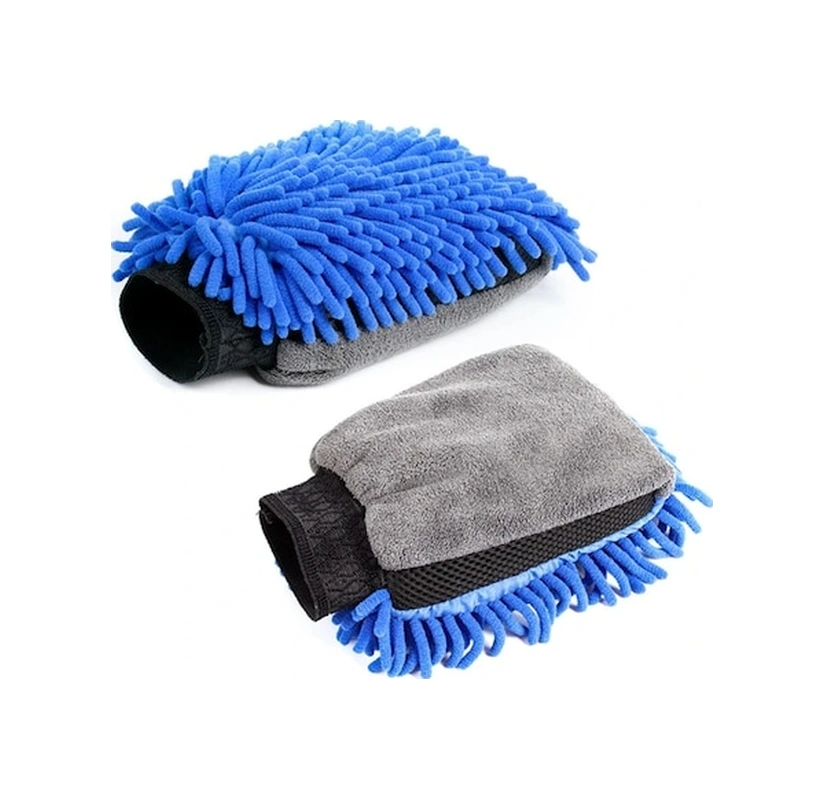 Trendooze Turcoshop11 Su Geçirmez Eldiveni Mikrofiber Kalın Bez Mavi