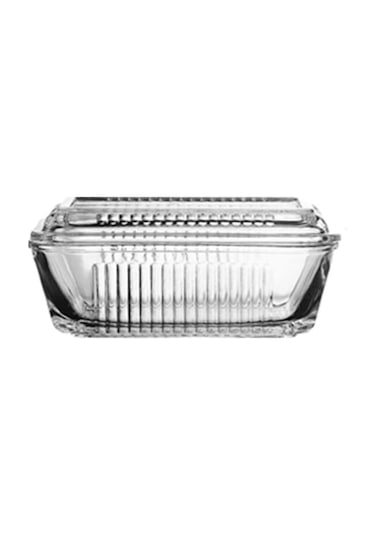 Tereyağlık 97711 - Tereyağı Cam Saklama Kabı Beyaz