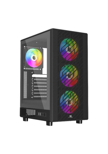 Powerboost Pb-a700b 750w 80+ Bronze Atx Usb 3.0 Rainbow Fanly Mesh Gaming Siyah Kasa