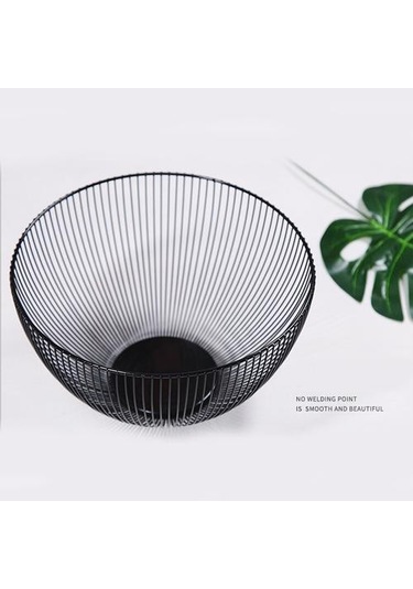 Nordic Minimalist Meyve Sepeti Metal Tel Konteyner Mutfak Drenaj Raf Depolama Plakası Organizatör Şarap Cam Sebze Snack İçin Çanta Ve Amp Sepet Acı Kahve - Hasır Kahve