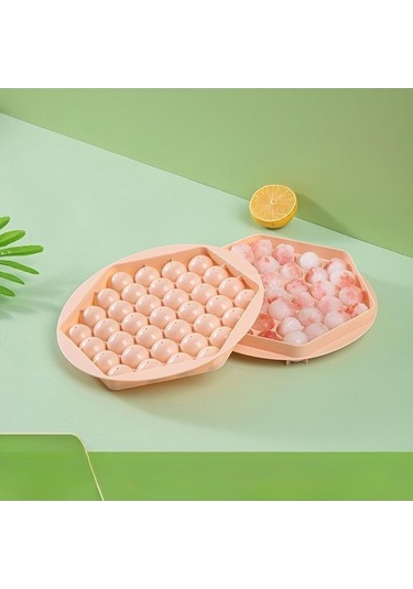 Pembe Buz Küpü Ev Yapımı Buz Hokeyi Kalıp Buz Kutusu 3d Yuvarlak Toplar Buz Kalıpları Ev Bar Partisi Buz Dıy Kalıpları Soğuk İçecek Araçları Pembe Pembe