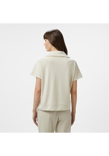 Nautica Kadın Krem Regular Fit Dik Yaka Sweatshirt Düz 55k605t Krem