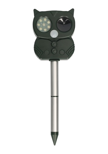 Güneş Enerjili Dış Mekan Ultrasonik Hayvan Kovucu, Pır Sensörlü, Led Işık Ve Alarm Sesi İle Canlıları Uzaklaştırıcı Aygıtı