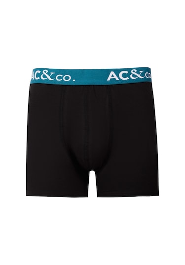 Ac&Co / Altınyıldız Classics Erkek Siyah Pamuklu Esnek 3'Lü Boxer Paketi Siyah
