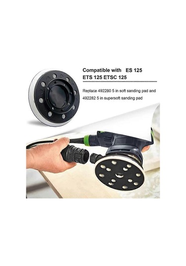 492280 Zımpara Pedi, 125 Mm 5 İnç , 8 Delik, Festool İle Uyumlu
