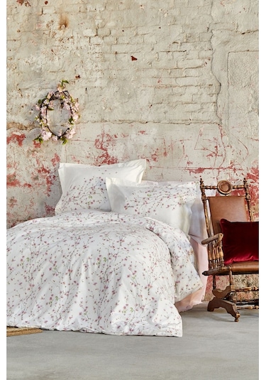 Karaca Home Annata Somon %100 Pamuk Çift Kişilik Nevresim Takımı Somon